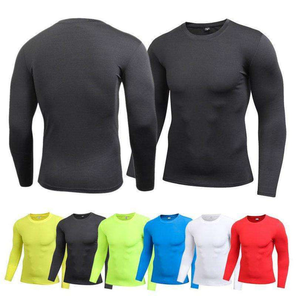 Men's Blank Long Sleeve Compression Top photo #15