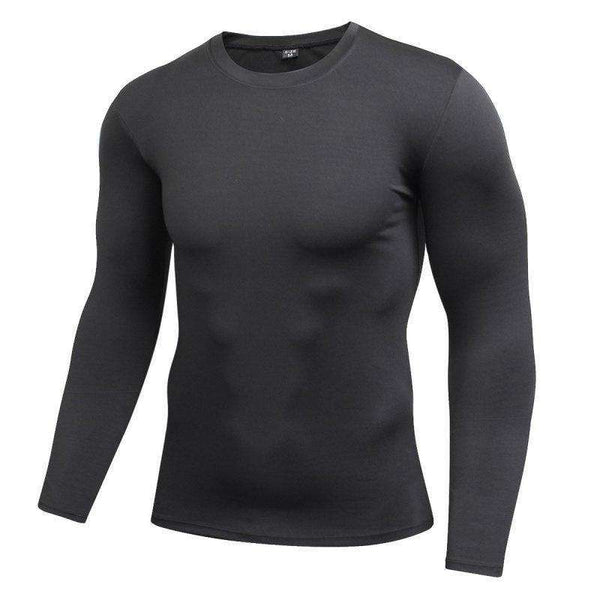 Men's Blank Long Sleeve Compression Top photo #14