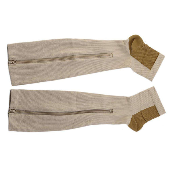 Chaussettes de compression amincissantes à fermeture éclair pour femmes photo #10