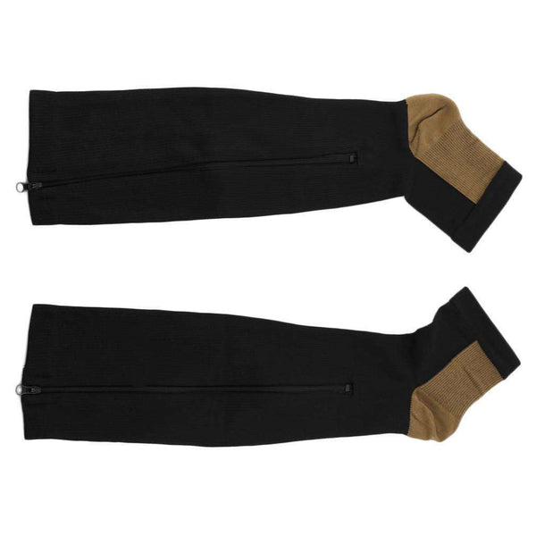 Women Slimming Zippered Compression Socks photo #5