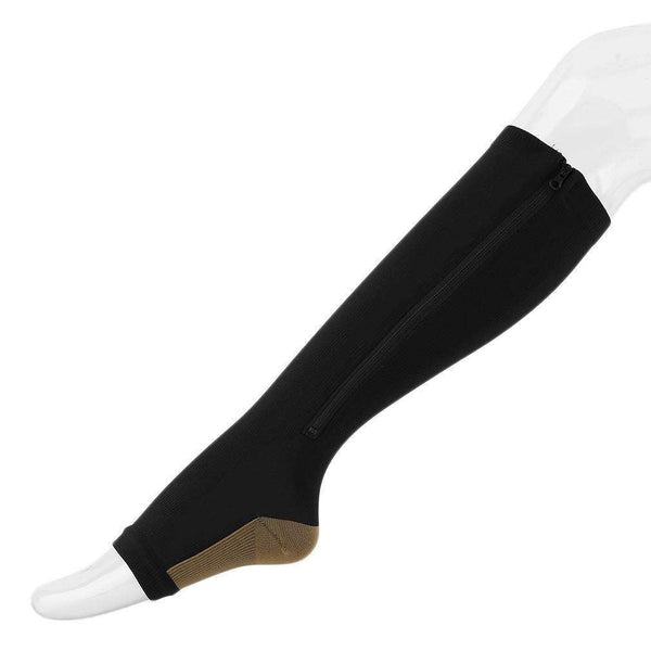 Women Slimming Zippered Compression Socks photo #2