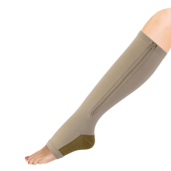 Women Slimming Zippered Compression Socks photo #7