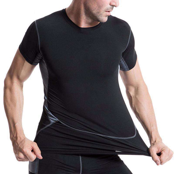 Camiseta de compresión de manga corta Fitness para hombre photo #1