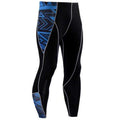 Buy the Men's Blackout Compression Pants / Blue/Black / S. Shop Compression Leggings Online - Kewlioo