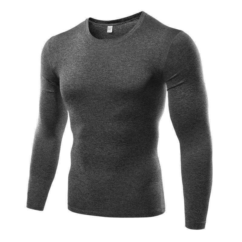 Buy Men's Long-Sleeve Blank Workout Compression Rash Guard Online ...