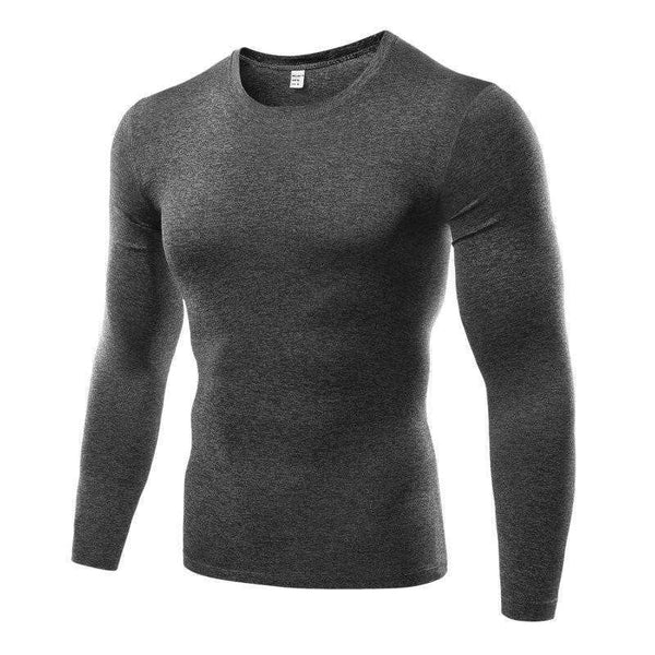 Men's Long-Sleeve Blank Workout Compression Rash Guard photo #4