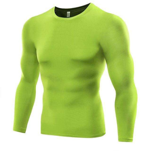 Men's Long-Sleeve Blank Workout Compression Rash Guard photo #6