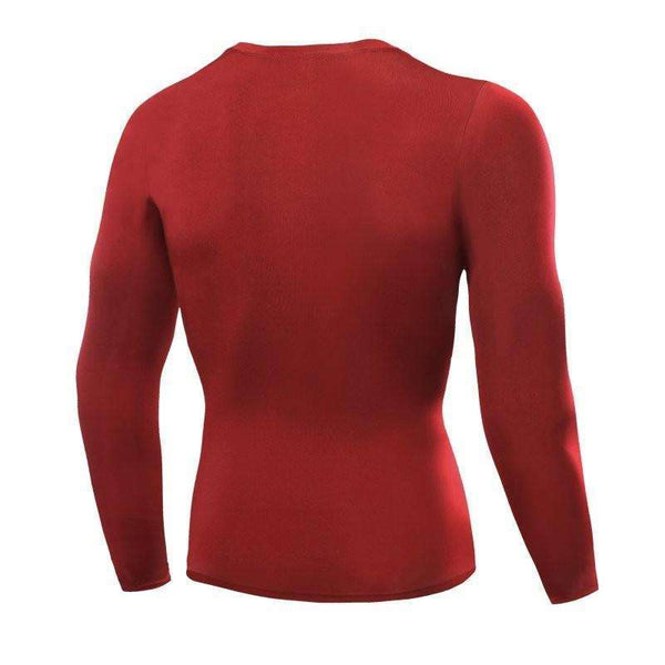 Men's Long-Sleeve Blank Workout Compression Rash Guard photo #2