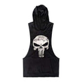 Buy the Hooded Skull Bodybuilding Tank Top / Black / M. Shop tanks Online - Kewlioo color_black