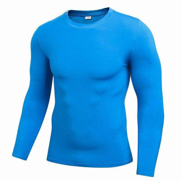 Men's Blank Long Sleeve Compression Top photo #16