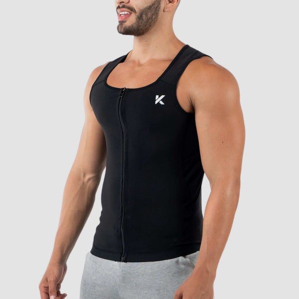 Men's Zipper Heat Trapping Sweat Vestphoto #4