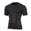 Buy the Mens Seamless Body Shaper Compression Elastic Shapewear Slimming Shirt / Black / M. Shop Shapers Online - Kewlioo color_black