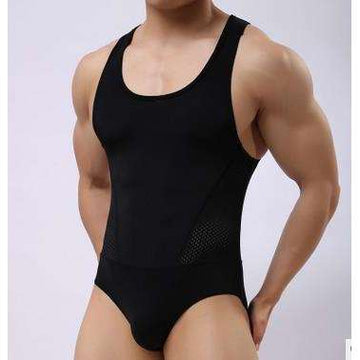 Buy the High Cut Wrestling Singlets / Black / S. Shop Shapers Online - Kewlioo color_black